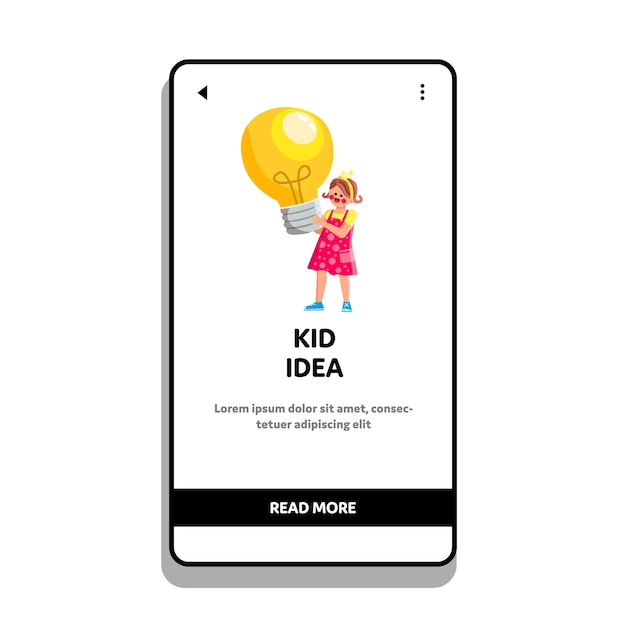 Kid idee vector