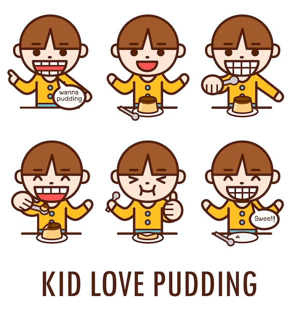 Kid love pudding