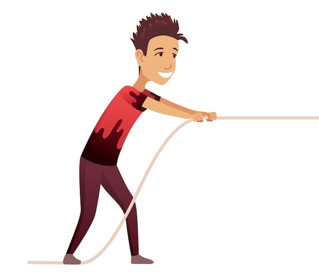 Man pulling rope Vectors & Illustrations for Free Download