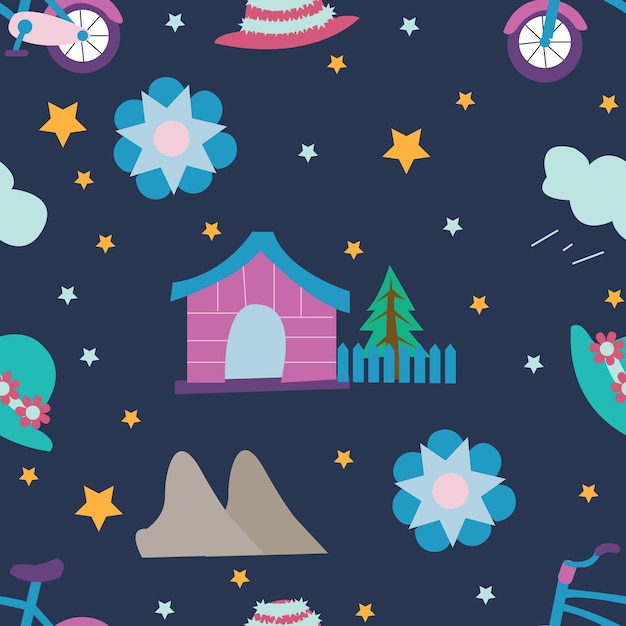 Kid's Seamless pattern design