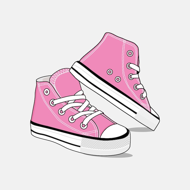 Premium Vector | Kid shoe sneakers vector image and illustration