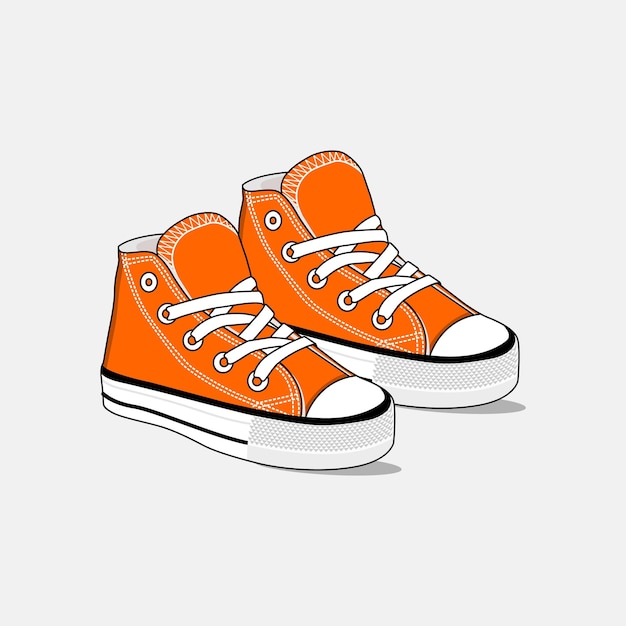 Kid Shoe Sneakers Vector Image And Illustration