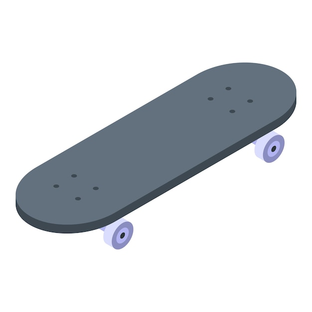 Kid skateboard pictogram Isometrisch van Kid skateboard vector pictogram voor webdesign geïsoleerd op een witte achtergrond