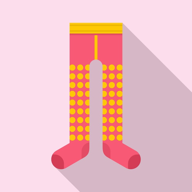 Vector kid tights icon flat illustration of kid tights vector icon for web design