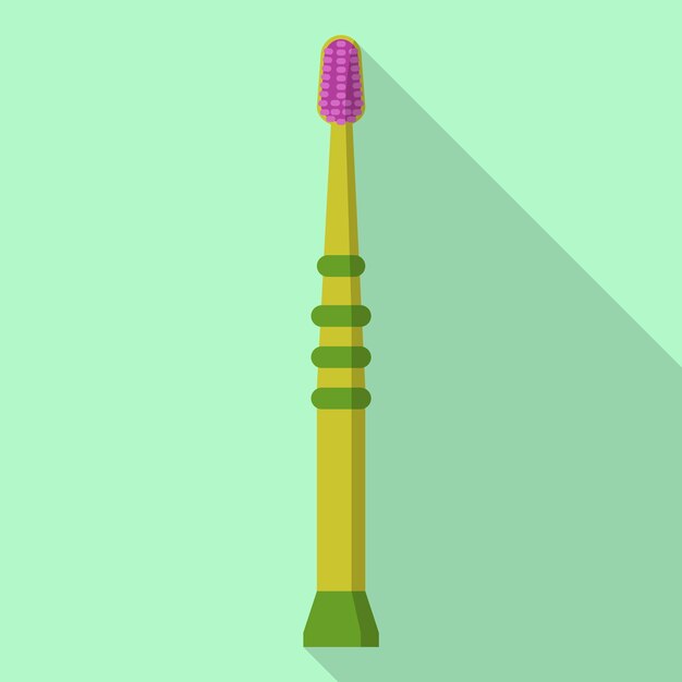 Vector kid toothbrush icon flat illustration of kid toothbrush vector icon for web design