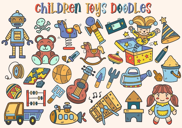 Kid toys illustration vector for banner poster flyer