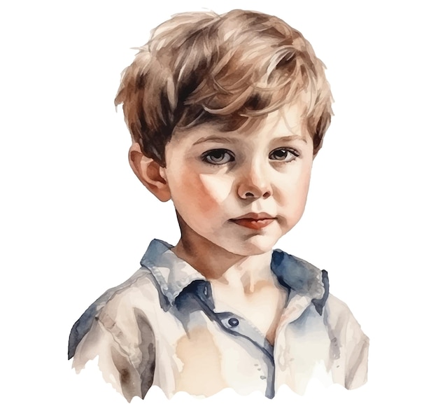 Kid watercolor illustration