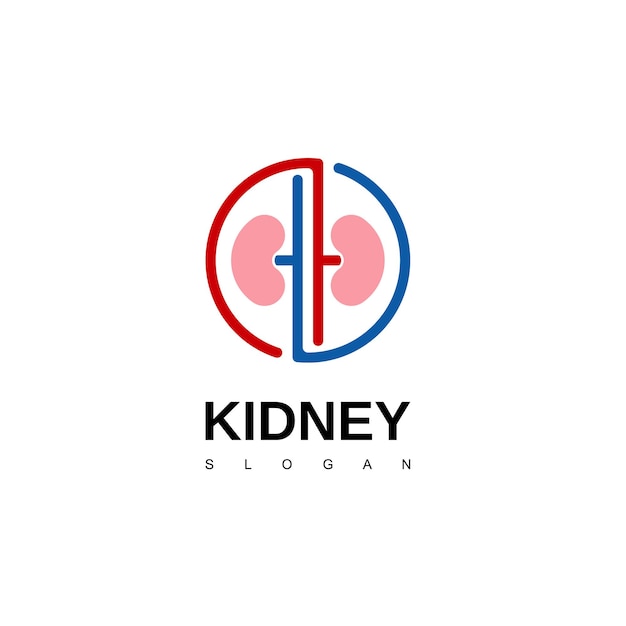腎臓のロゴ、泌尿器科のロゴデザインのインスピレーション