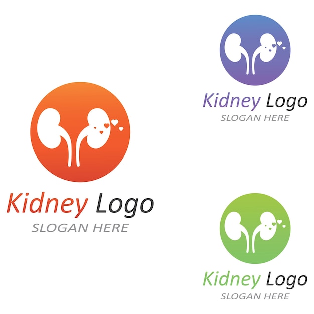 Kidney logo vector illusrtation