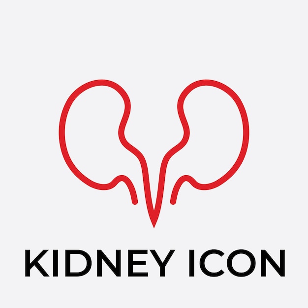 Kidney vector illustratie ontwerp logo sjabloon
