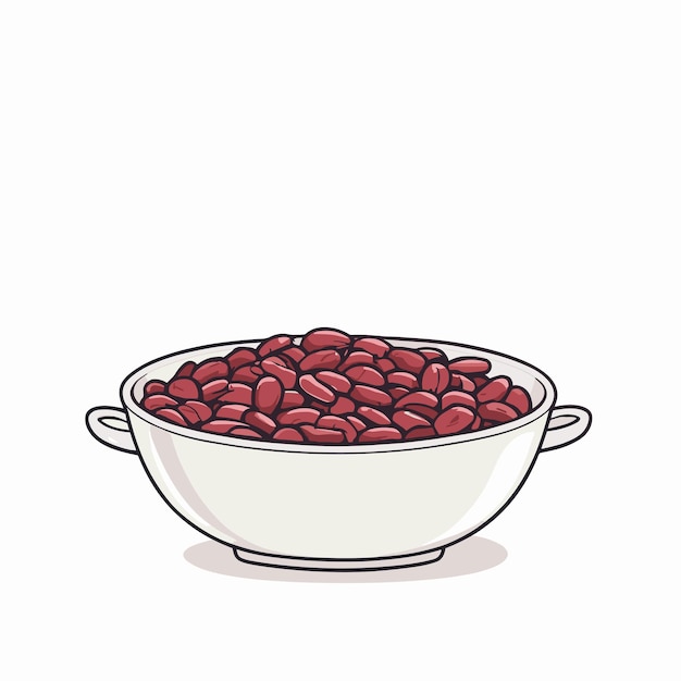 Kidneybeans peulvruchten cartoon vector illustratie