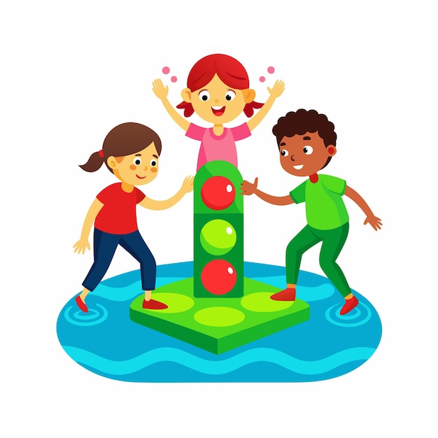 kids activity concept illustration