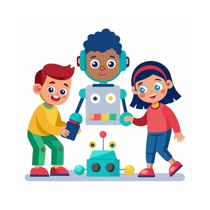 Vector kids activity concept illustration