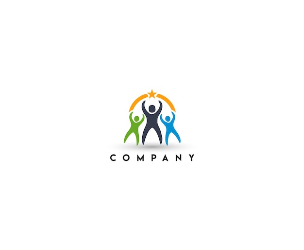 Kids care logo template