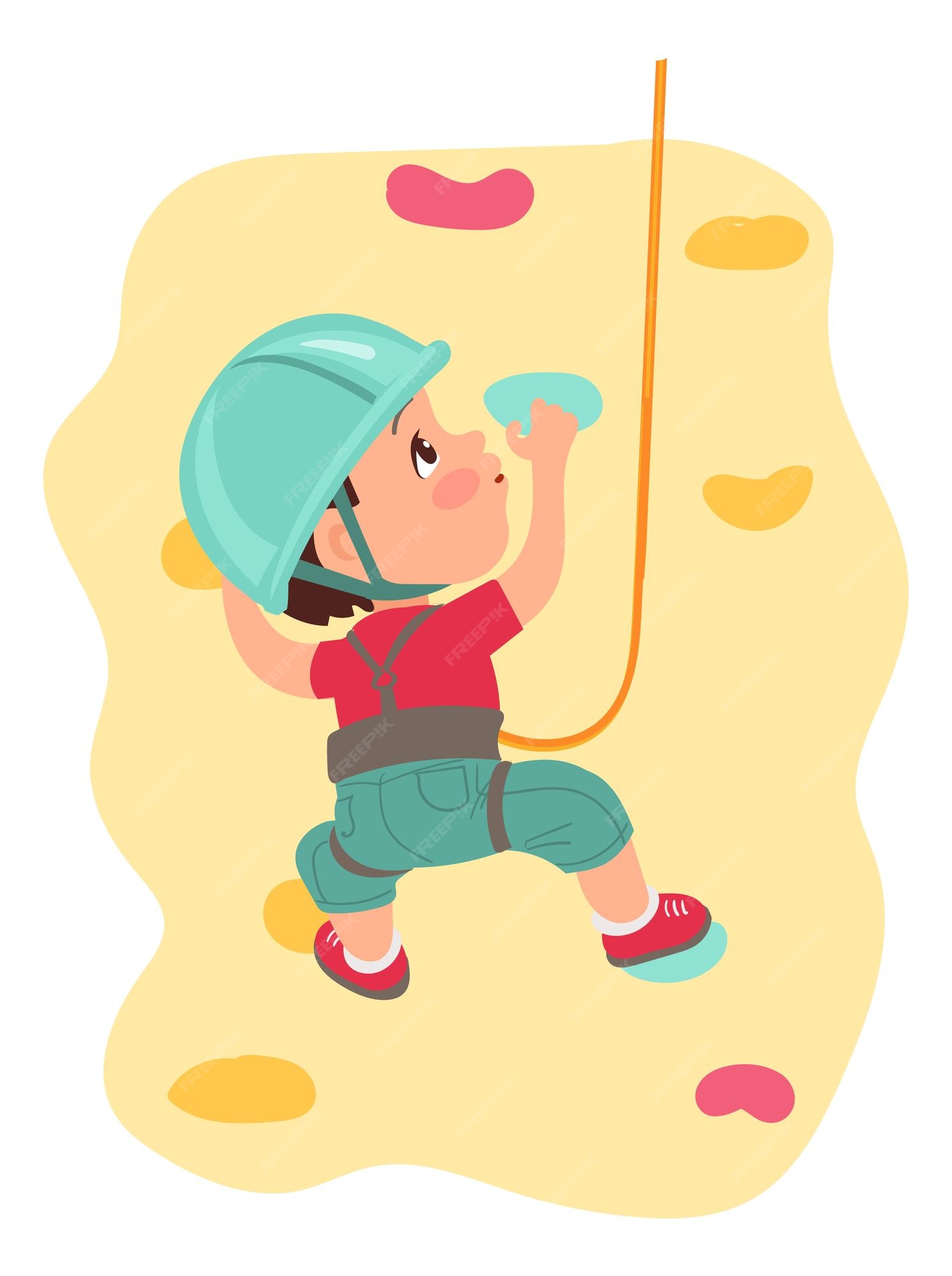 Climbing wall child Vectors & Illustrations for Free Download | Freepik