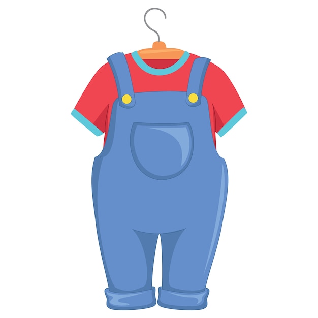 Vector kids clothes