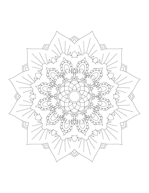 어린이 색칠하기만다라색칠하기 페이지색칠하기 위한 만다라 라인 아트Adult Coloring Pages
