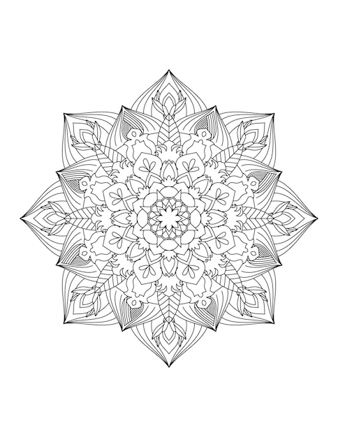 어린이 색칠하기만다라색칠하기 페이지색칠하기 위한 만다라 라인 아트Adult Coloring Pages