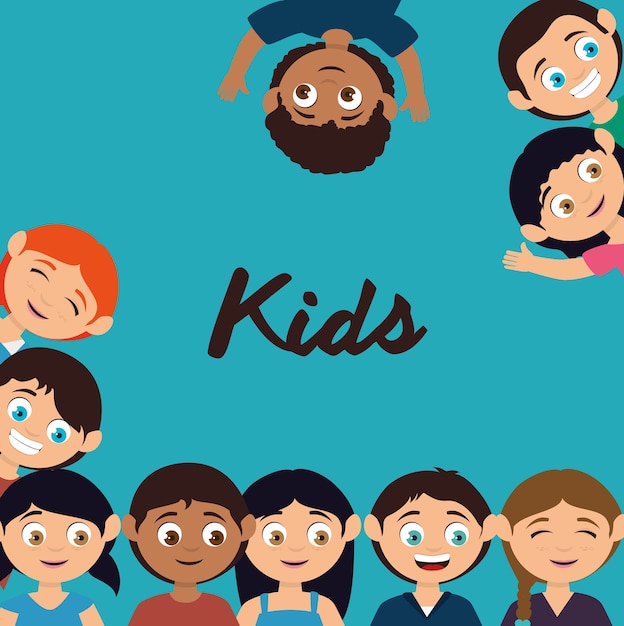 Vector kids design.