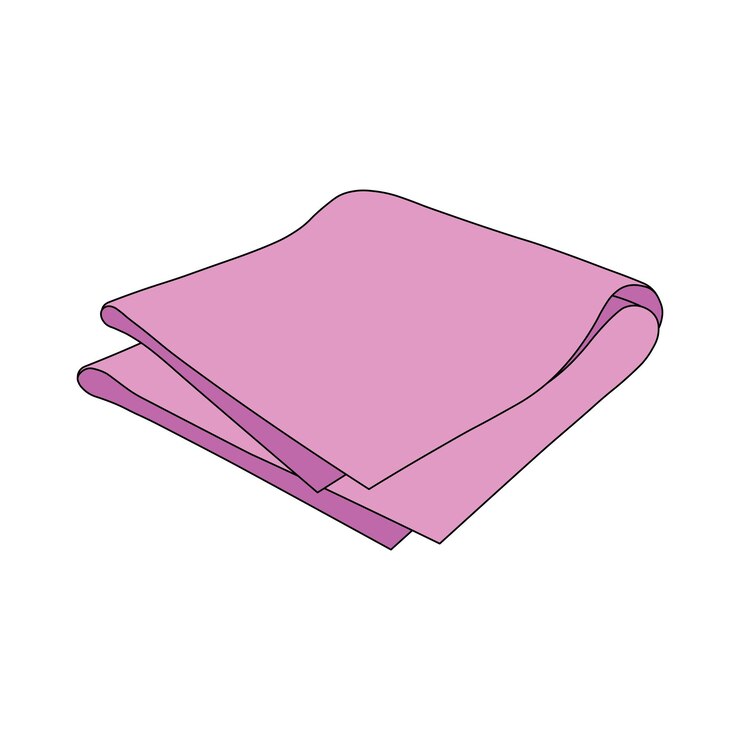 Vector kids drawing vector illustration folded cloth flat cartoon isolated