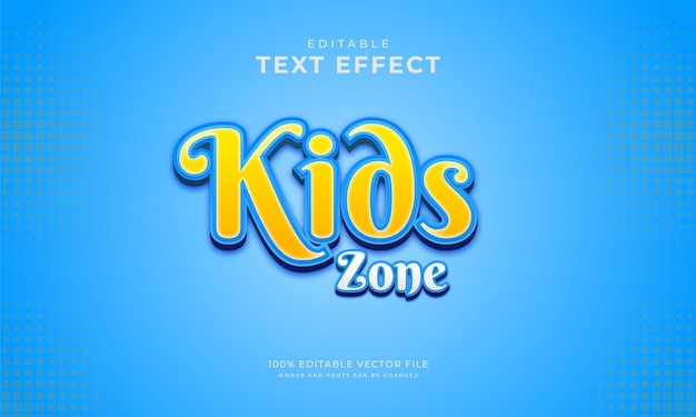 Kids  editable text effect, nice style