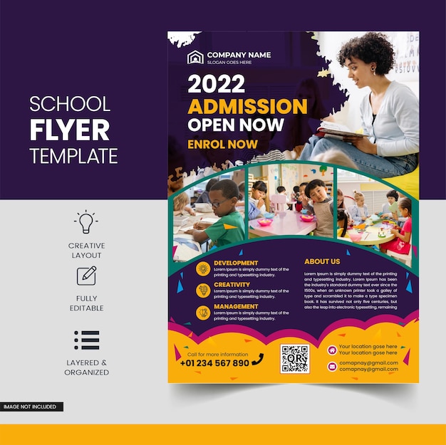 Kids education flyer