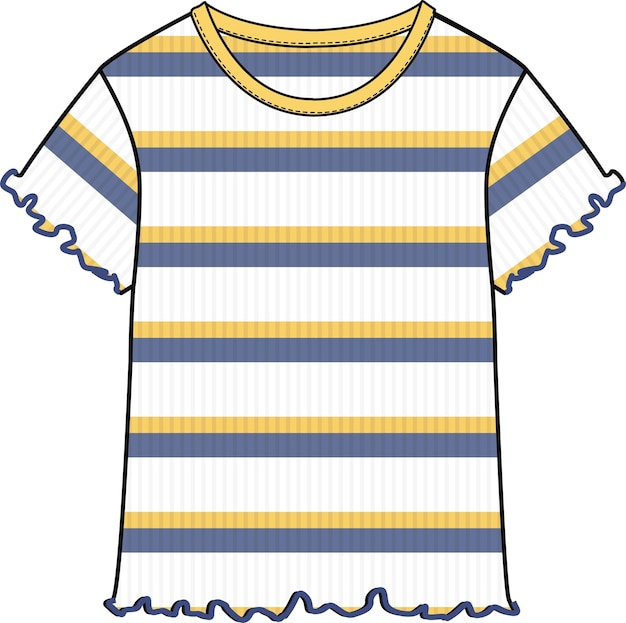 Детская мода носить футболки вектор
