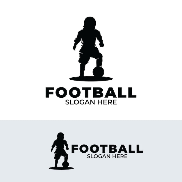 Ispirazione per il design del logo del calcio per bambini