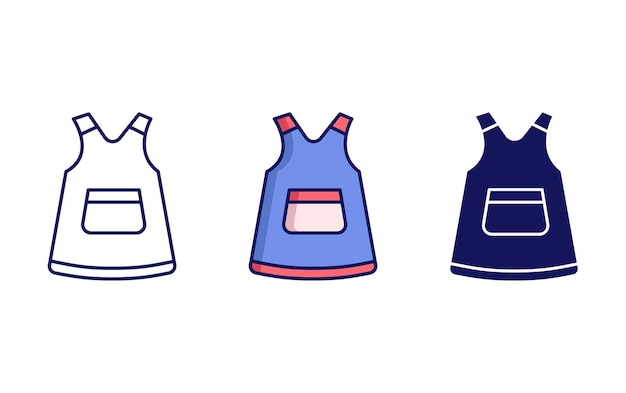 kids frock dress icon