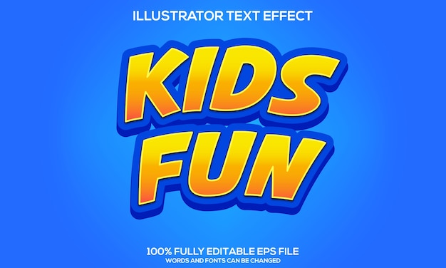 Kids Fun Text Effect Templates