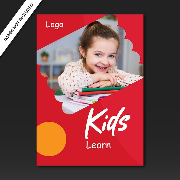 Kids Learn Book Cover Template