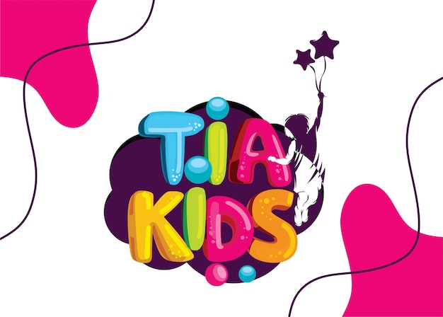 Vector kids logo and icon for company