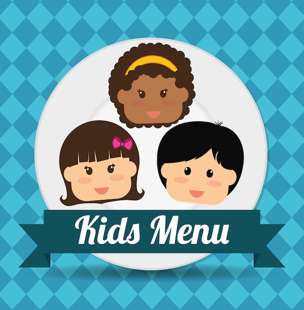 Kids menu design