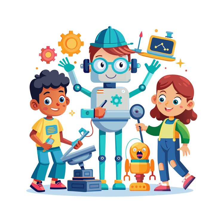 Vector kids moments vector illustration concept