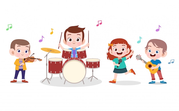 Kids music illustration
