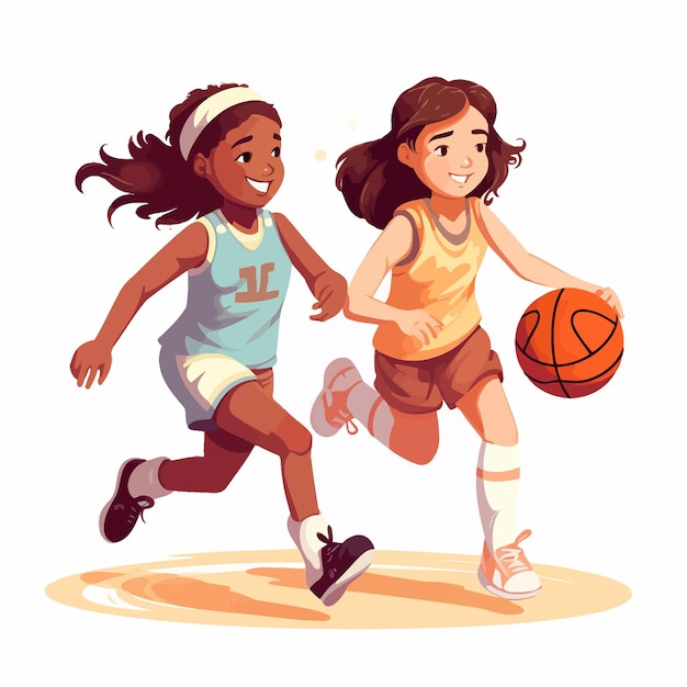 kids playing basketball