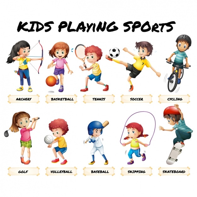 Bambini che giocano sport