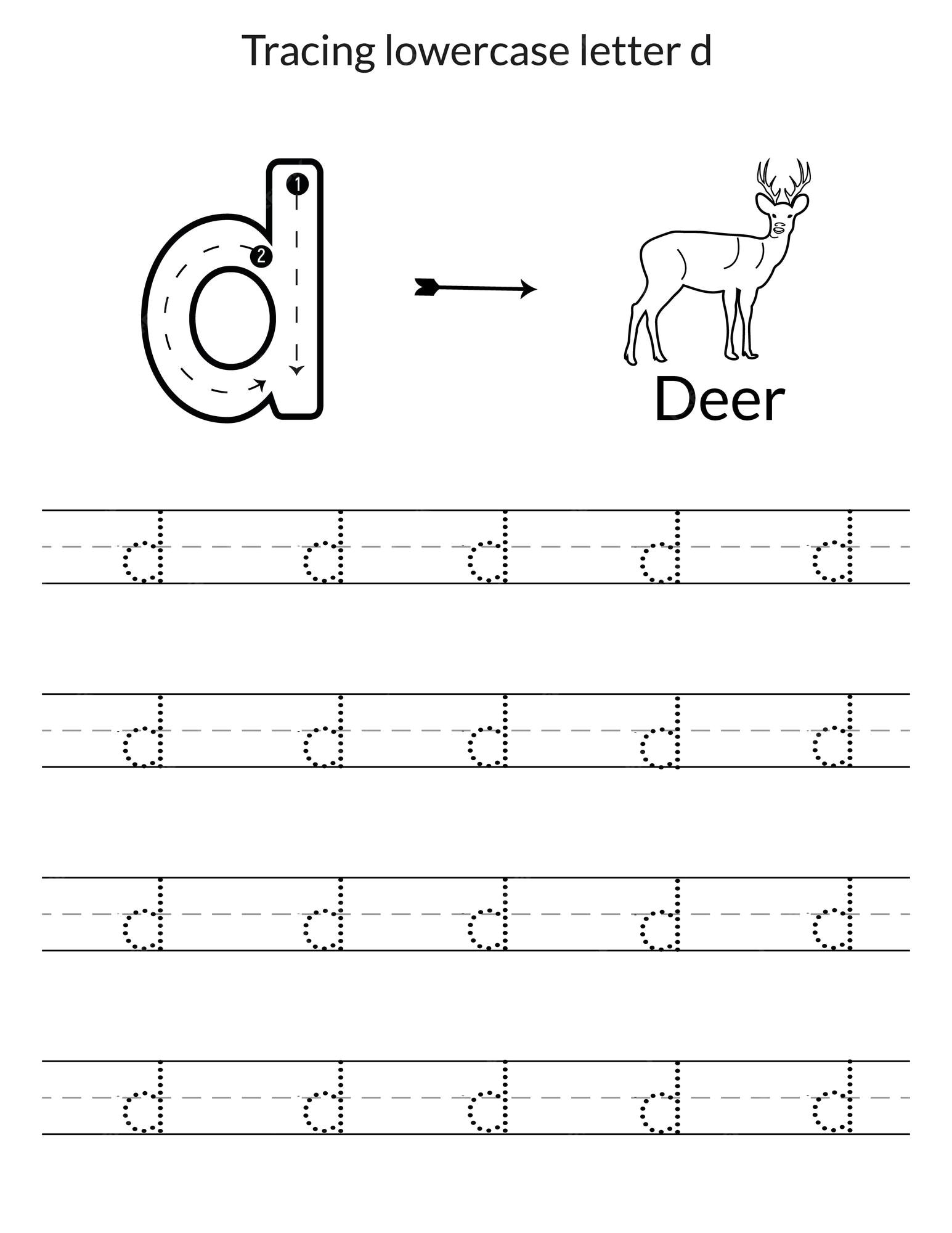 Premium Vector | Kids preschool worksheet, uppercase, and lowercase ...