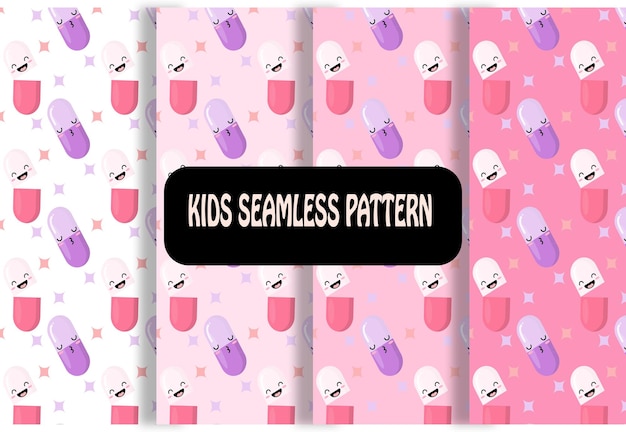 Kids seamless pattern matches the propertys children