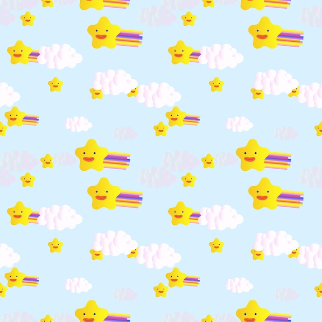 Kids seamless pattern