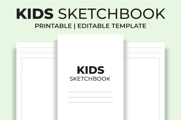 Kids Sketchbook KDP Interior By M9 Design
