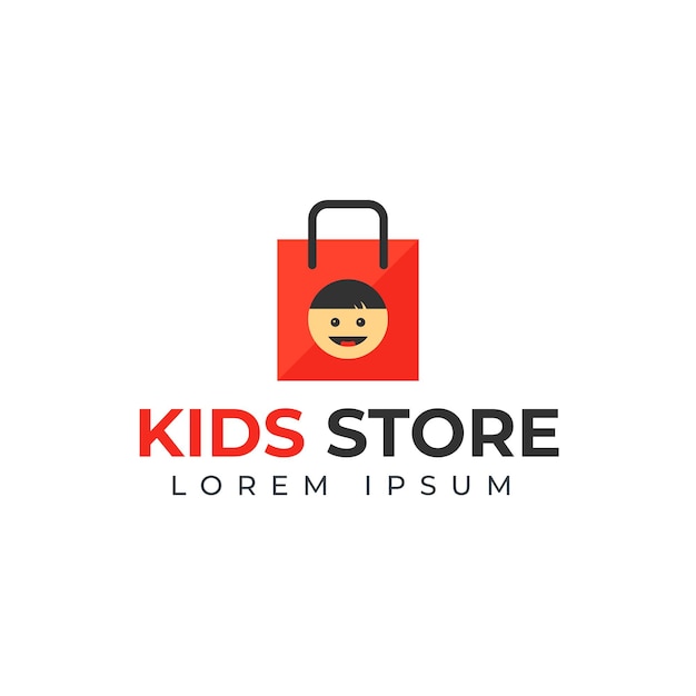 Kids Store Logo Illustration