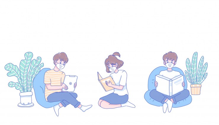 Kids study from home