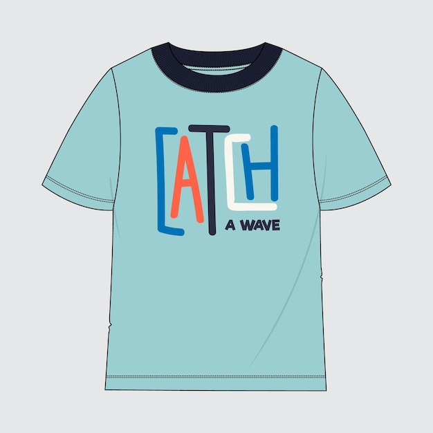 벡터 타이포그래피 인용문과 함께 어린이 티셔츠 가 ⁇  프린트 디자인  ⁇ 터 일러스트레이션