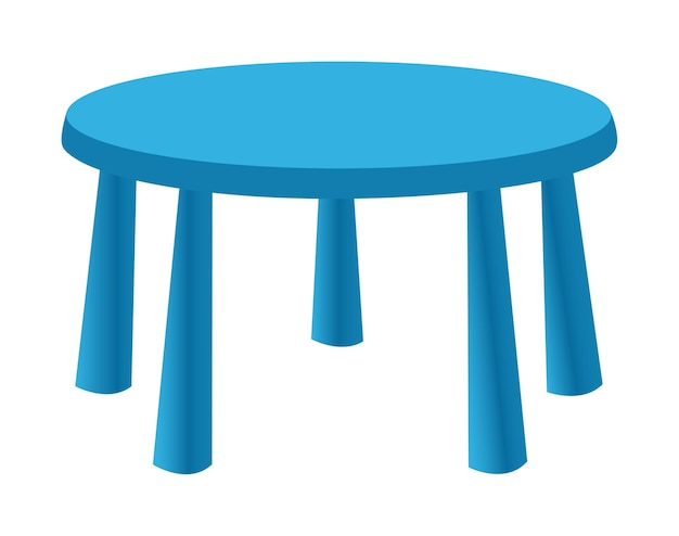 Kids table vector illustration