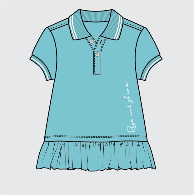 KIDS AND TEEN GIRLS FASHION WEAR TOPS AND SHIRT VECTOR