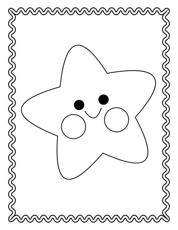子供と幼児の手描きのぬりえ