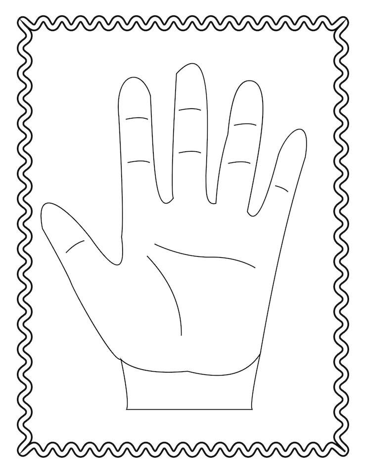 子供と幼児の手描きのぬりえ