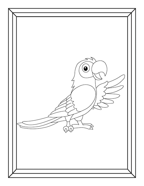 Kids and toddlers coloring pages vector