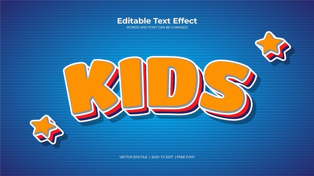 Kids toys text effect